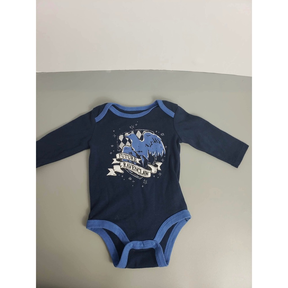 Harry Potter Future Ravenclaw Baby Bodysuit Navy Blue Long Sleeve 3-6M 02C7165RY